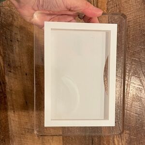 Clear and White Photo Frame